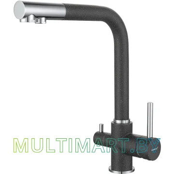 Смеситель GranFest Мрамор 3611 (графит)